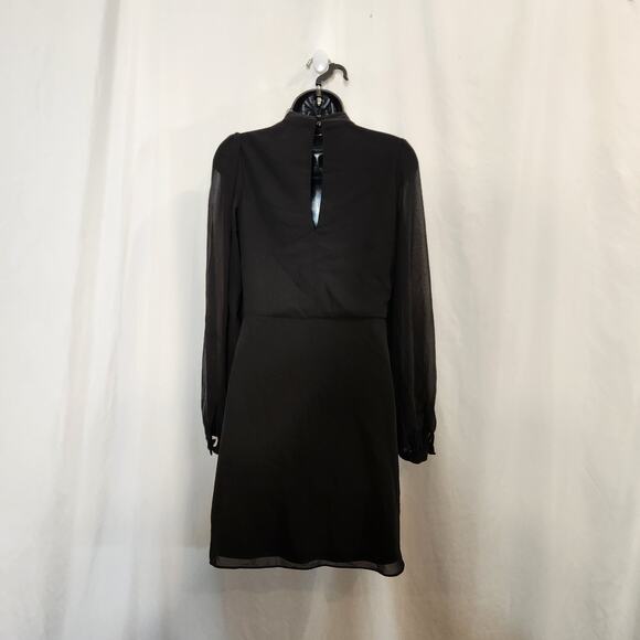 CHARLOTTE RUSSE Black Goth Whimsigoth Coquette Mini Dress Womens S FLAWED NEW - Picture 3 of 12